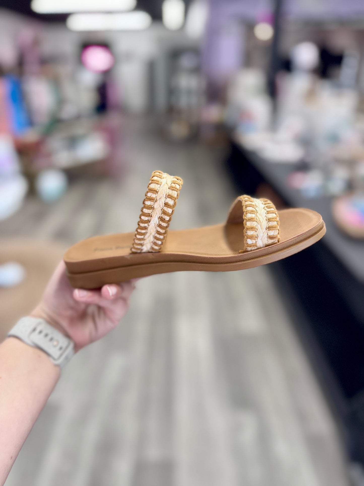 Natural Raffia Sandals