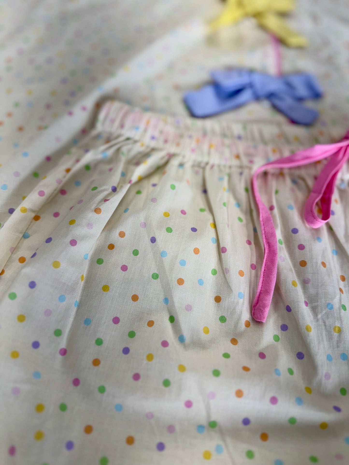 Colorful Bow PJ Set