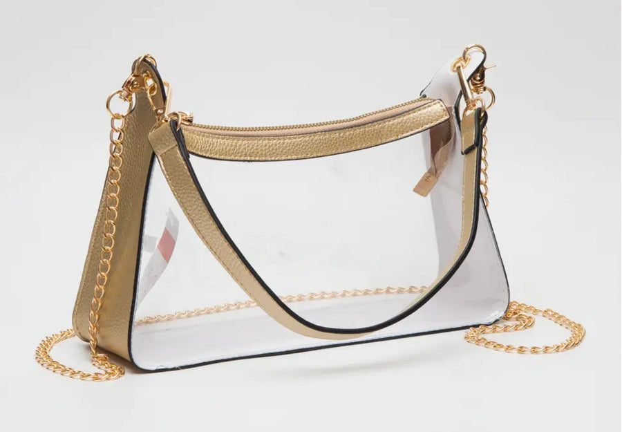 Gold Clear Bag Purse