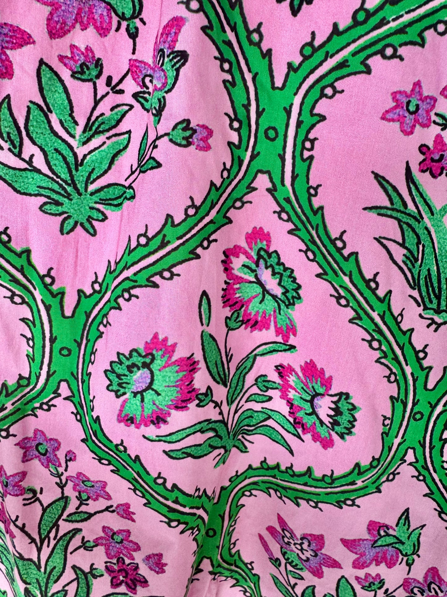 Pink Floral Halter Neck Dress