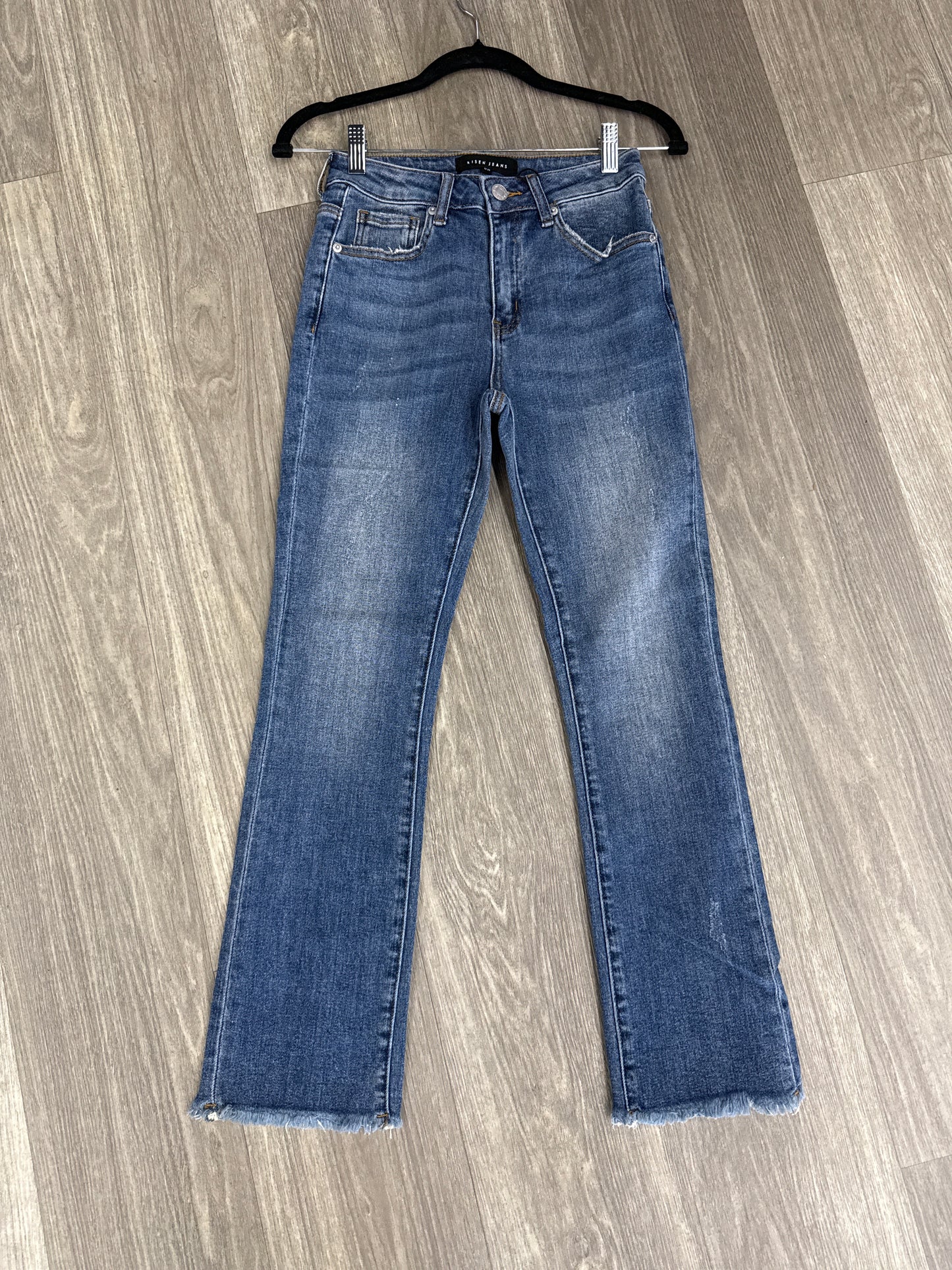 Macie Mid Rise Crop Straight Jeans