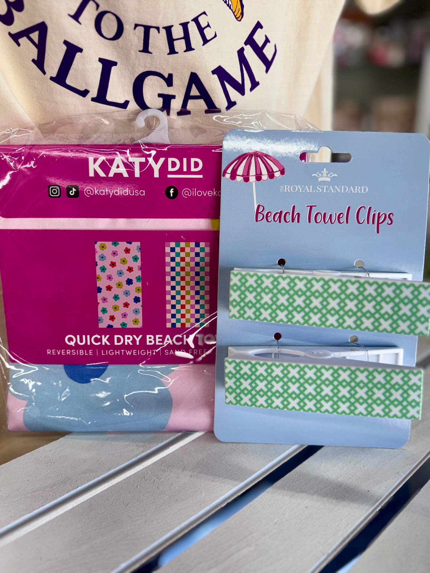 Colorful Flowers & Checkered Quick Dry Towel