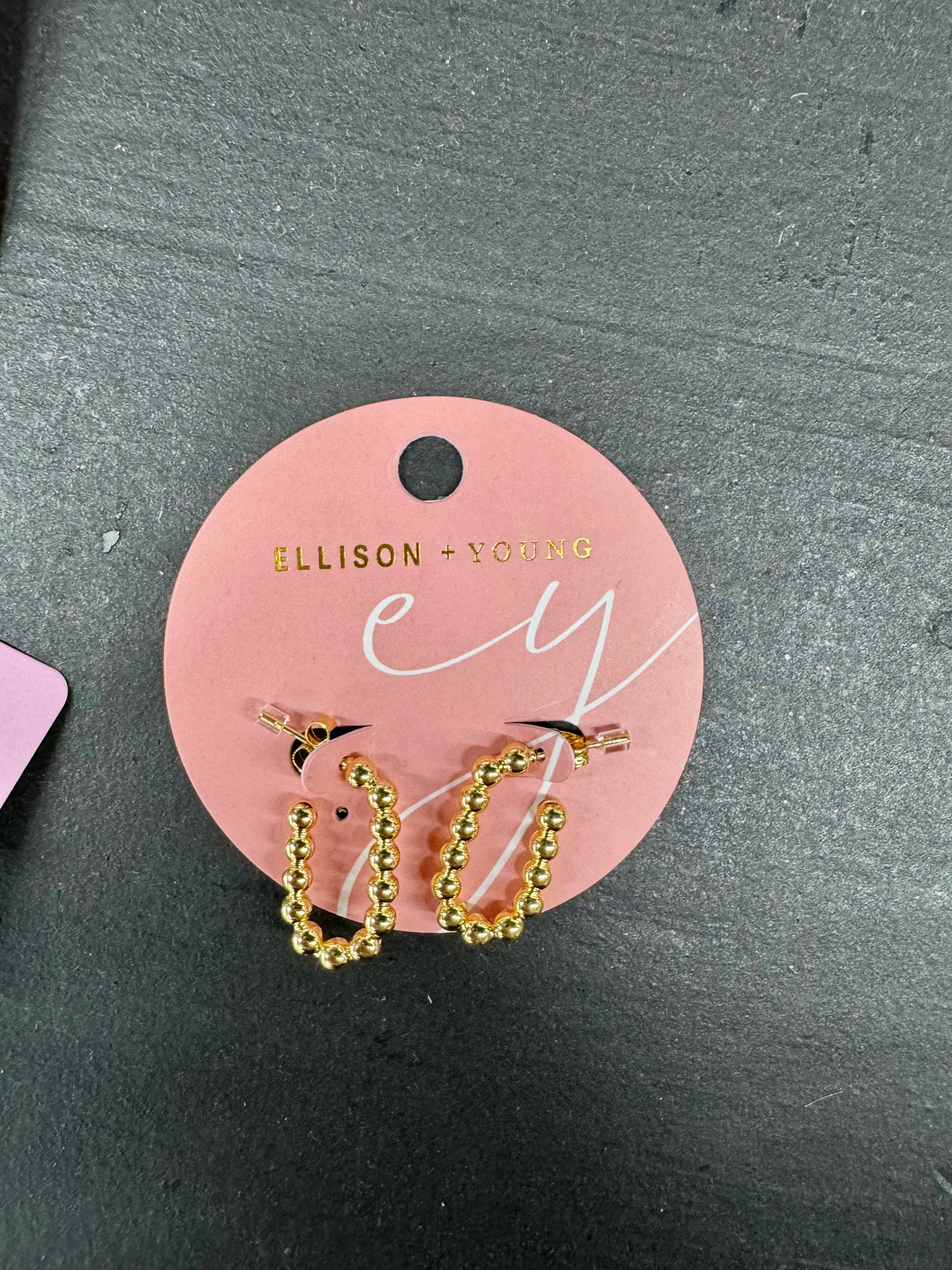 Dotty Square Hoop Earrings