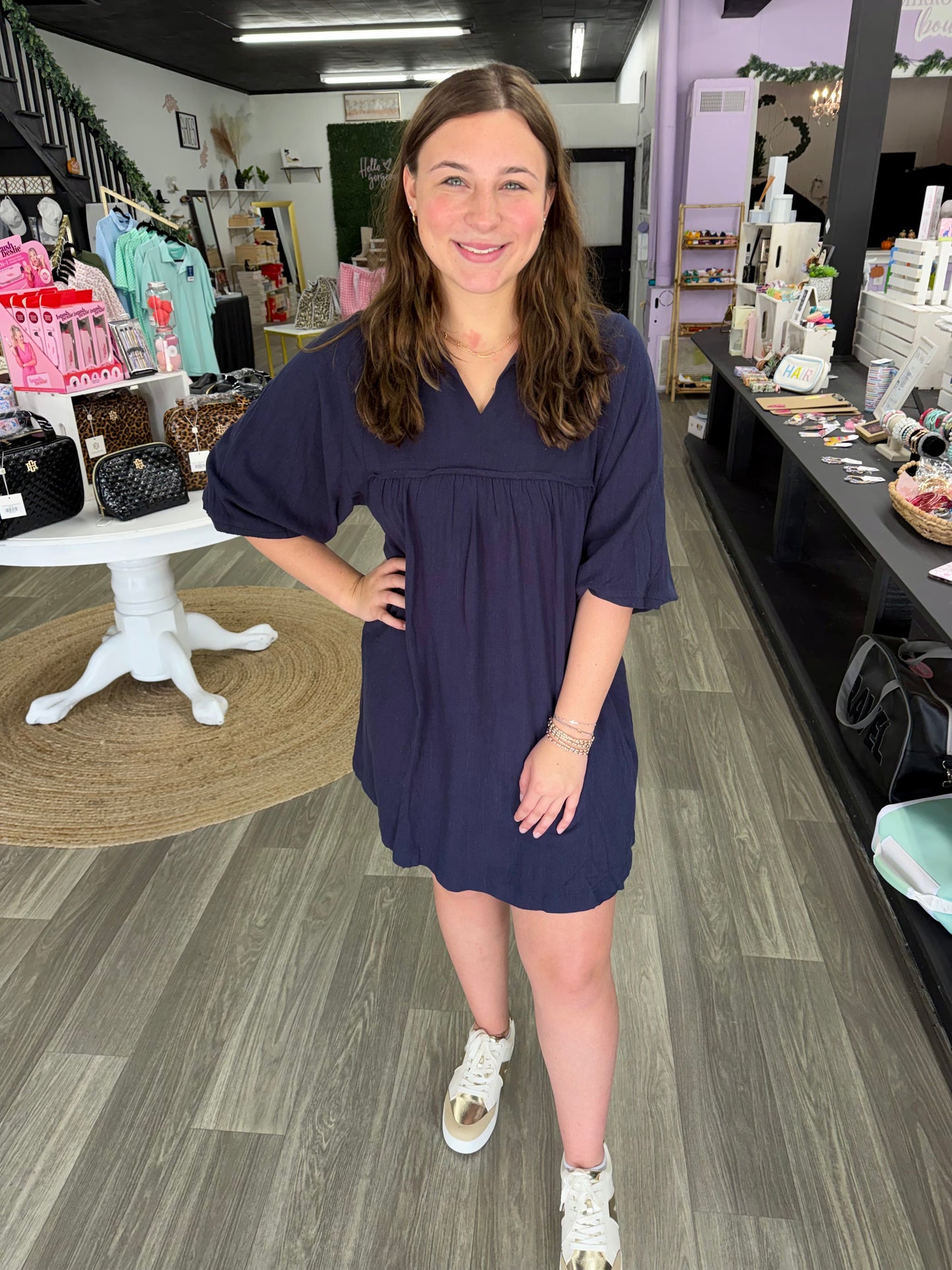 Midnight Collared Dress