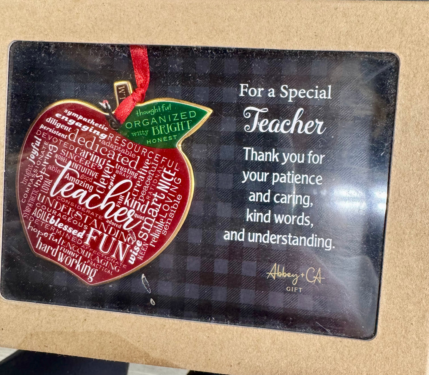 Apple Ornament For Teachers