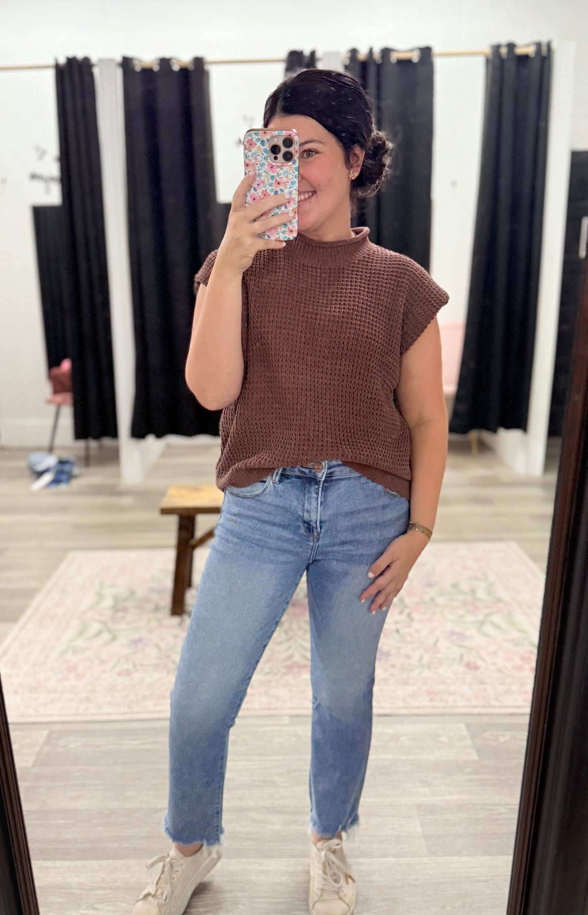 Chelsie High Rise Crop Straight Slim Jeans