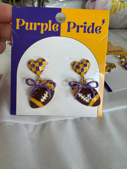 Game Day Football Earrings
