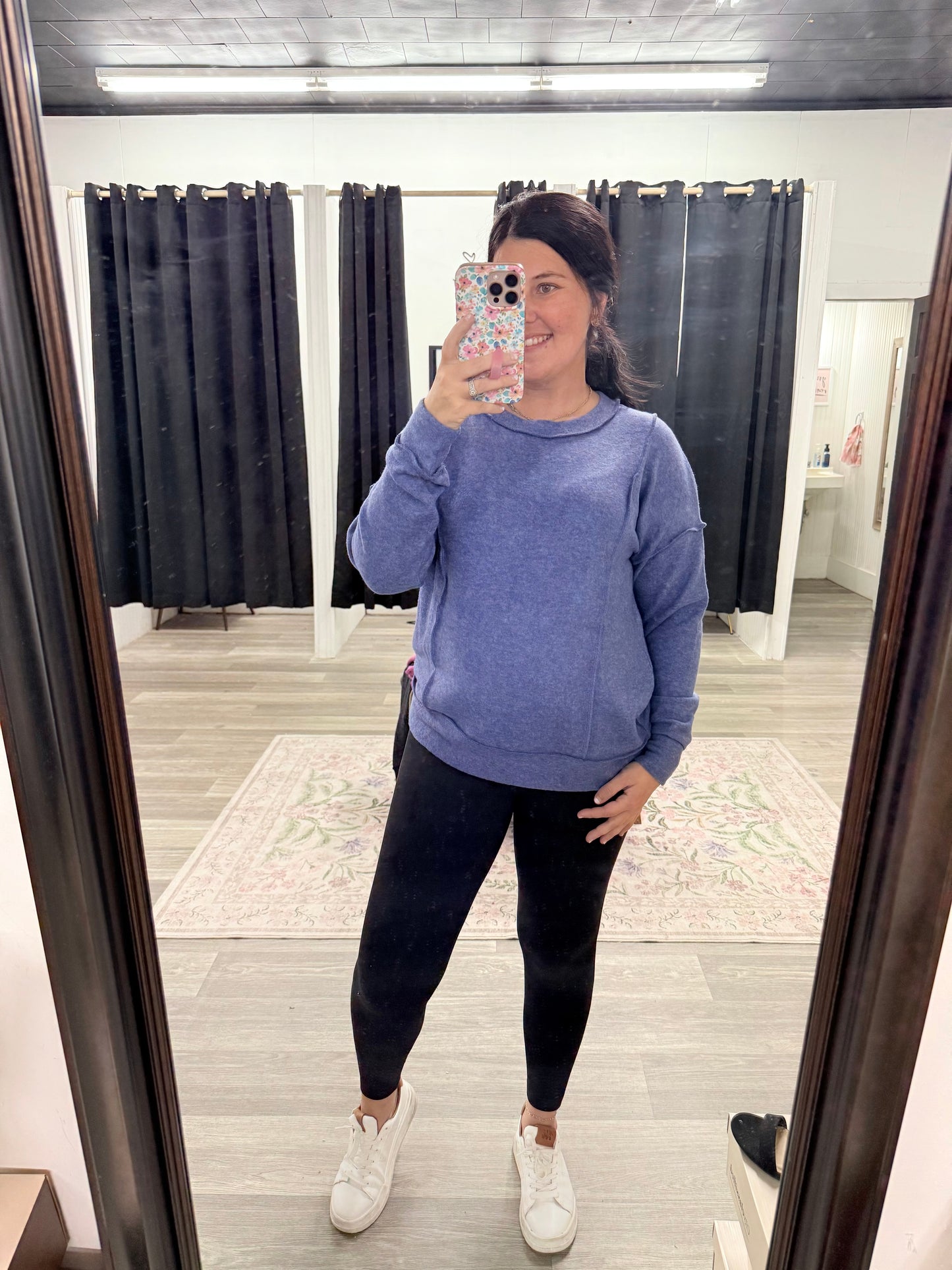 Cozy Brushed Drop Shoulder Sweater Top