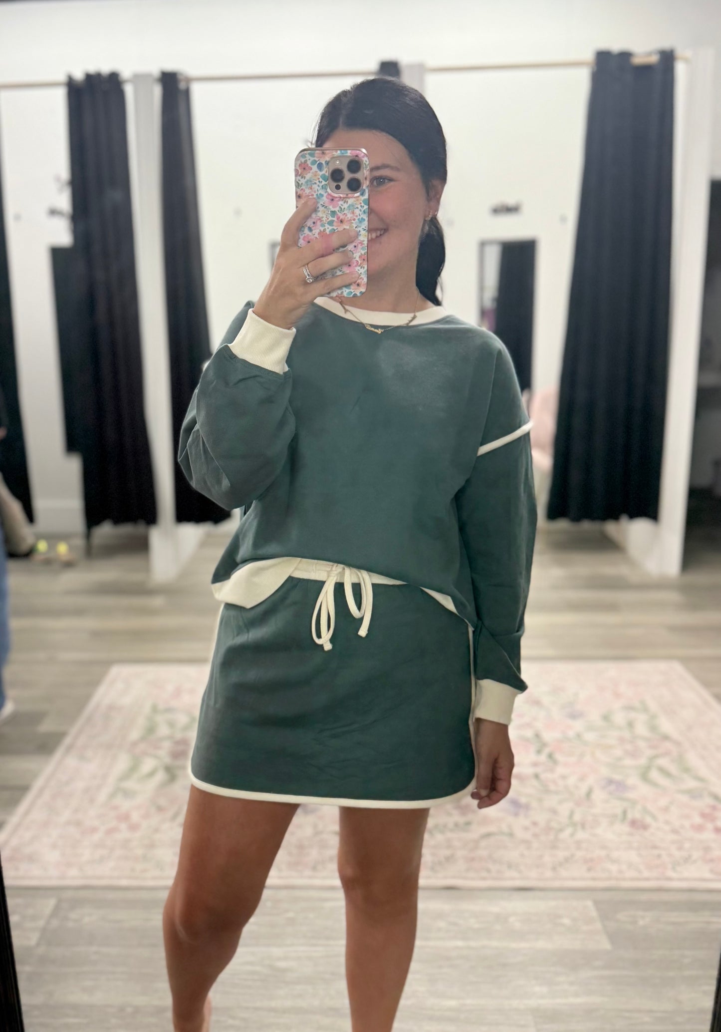 Jade French Terry Skort Set