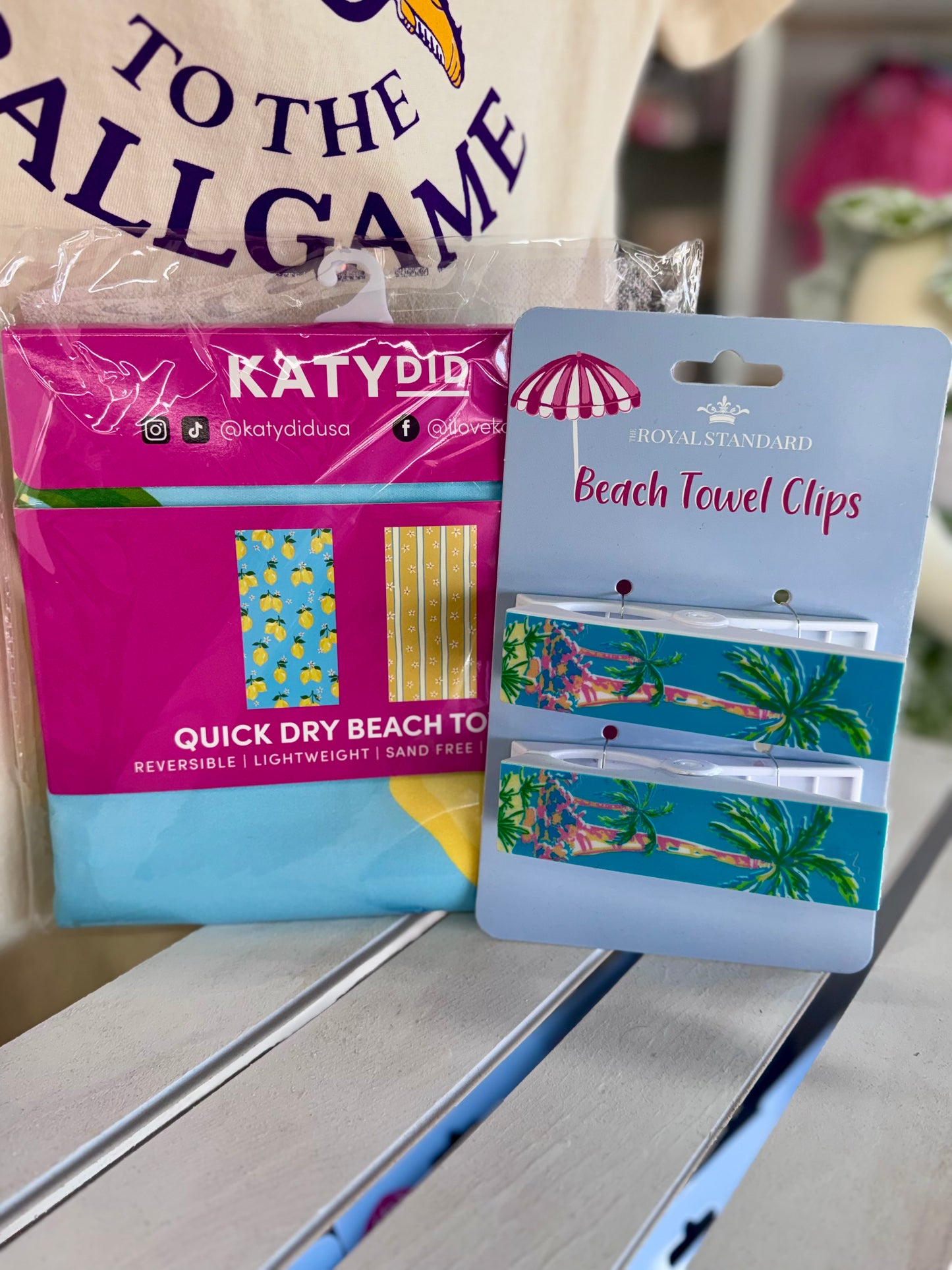 Lemons & Stripes Quick Dry Towel