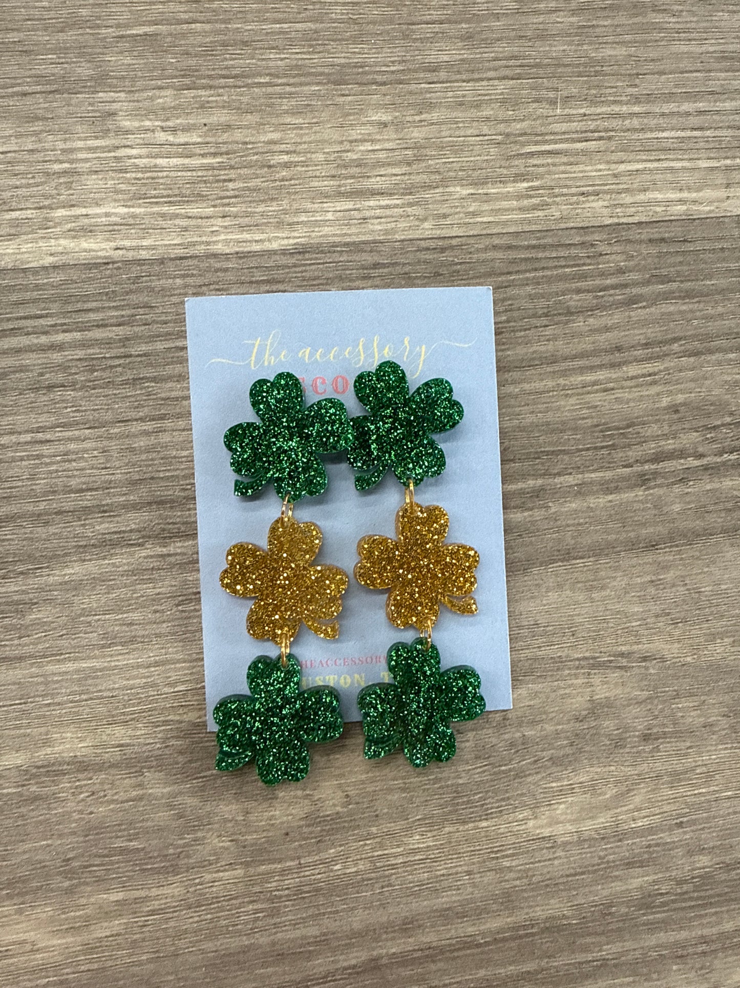Triple Shamrock Earrings