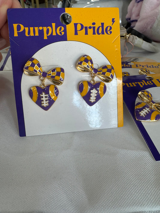 Game Day Heart Earrings