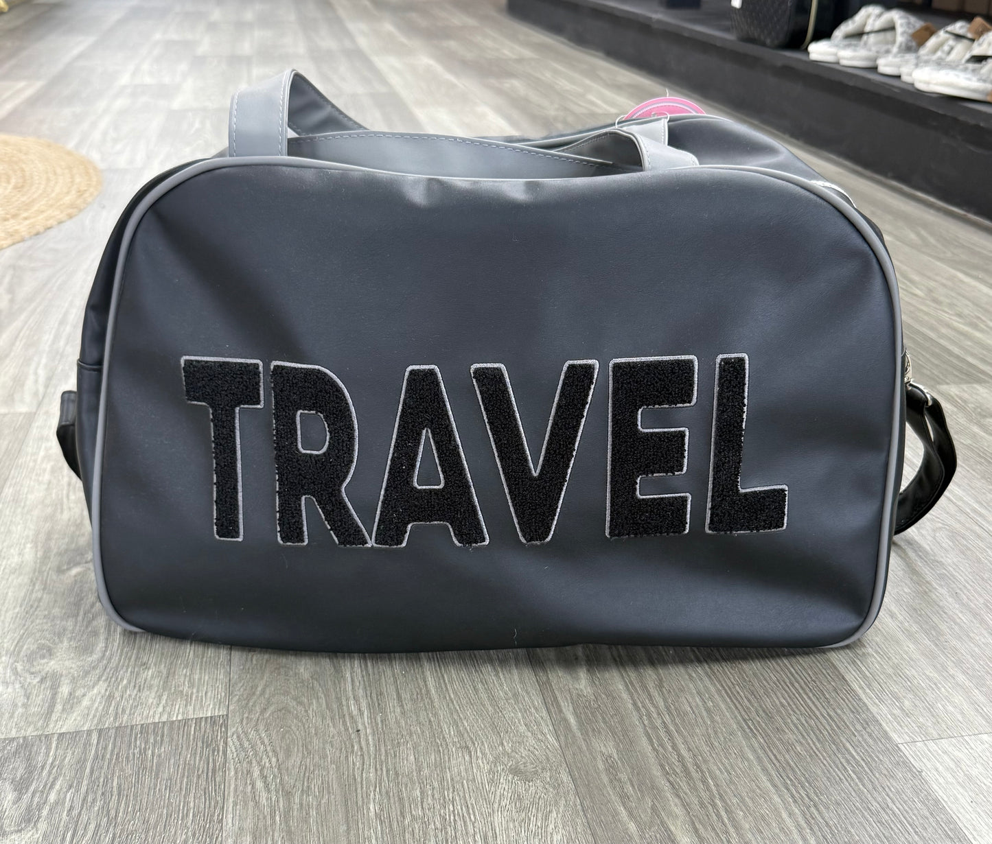 Travel Leather Weekender Bag