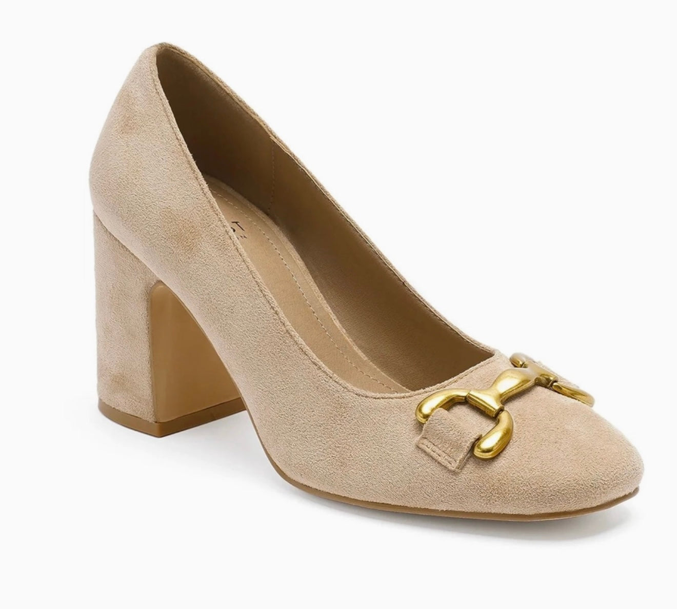 Take Me Out Nude Block Heels