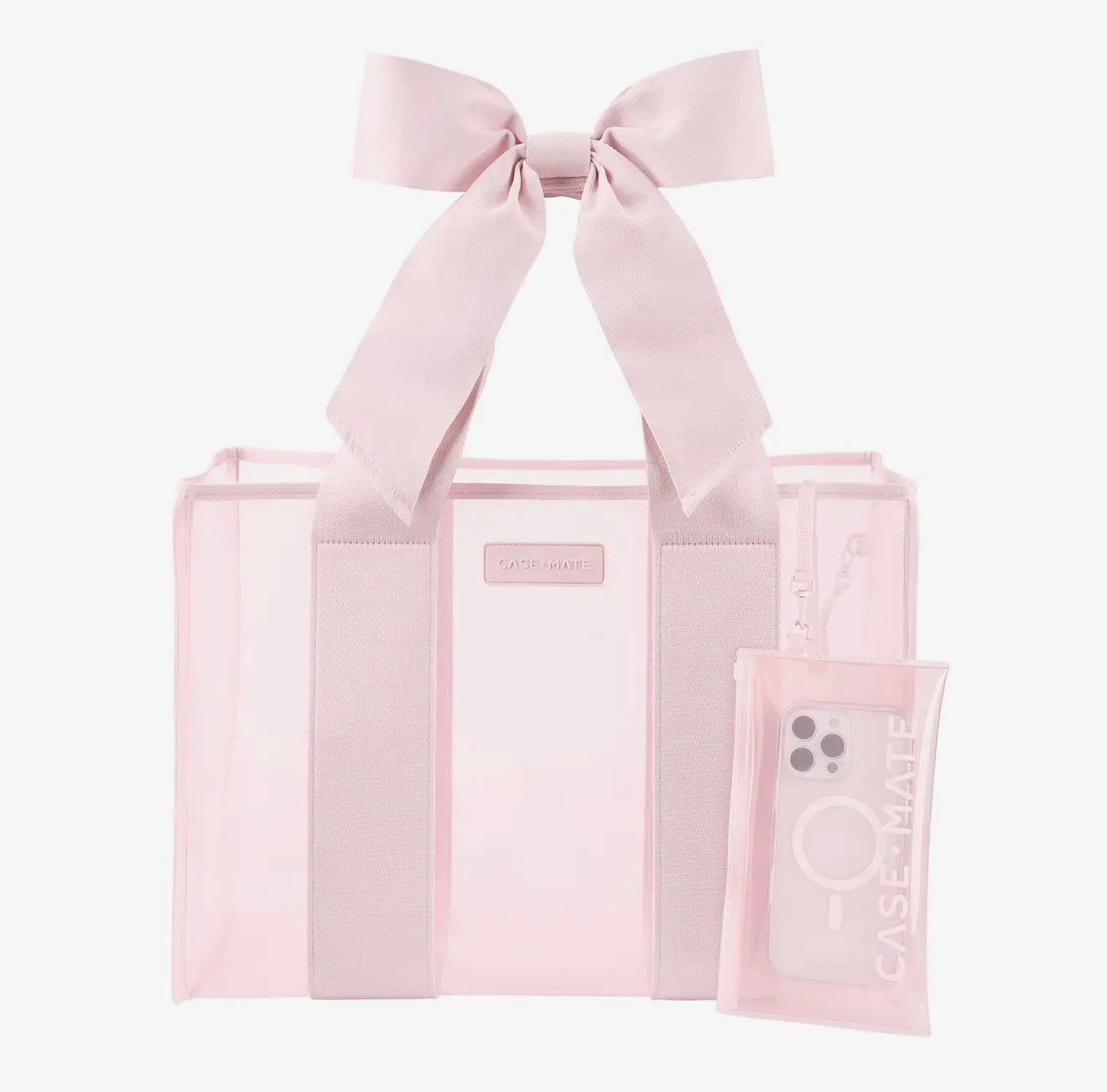 Case Mate Ballet Pink Bow Jelly Tote