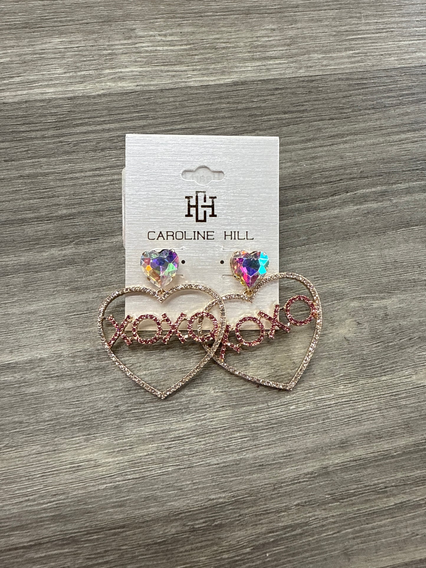 XOXO Heart Earrings