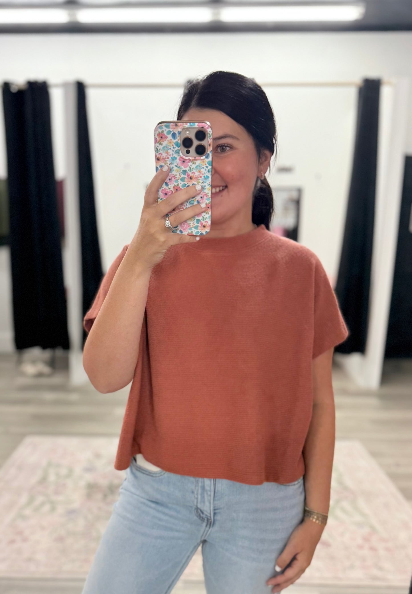 Dusty Mauve Cloudy Knit Top