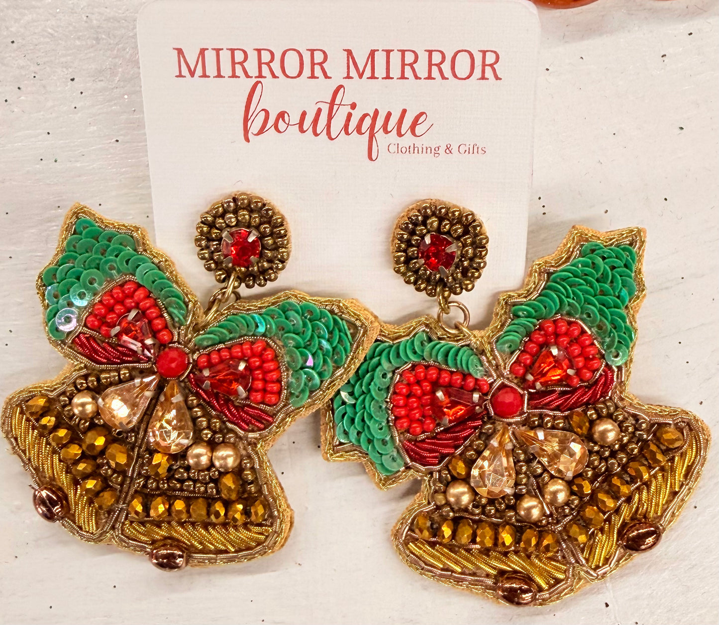 Beaded Bell Earrings