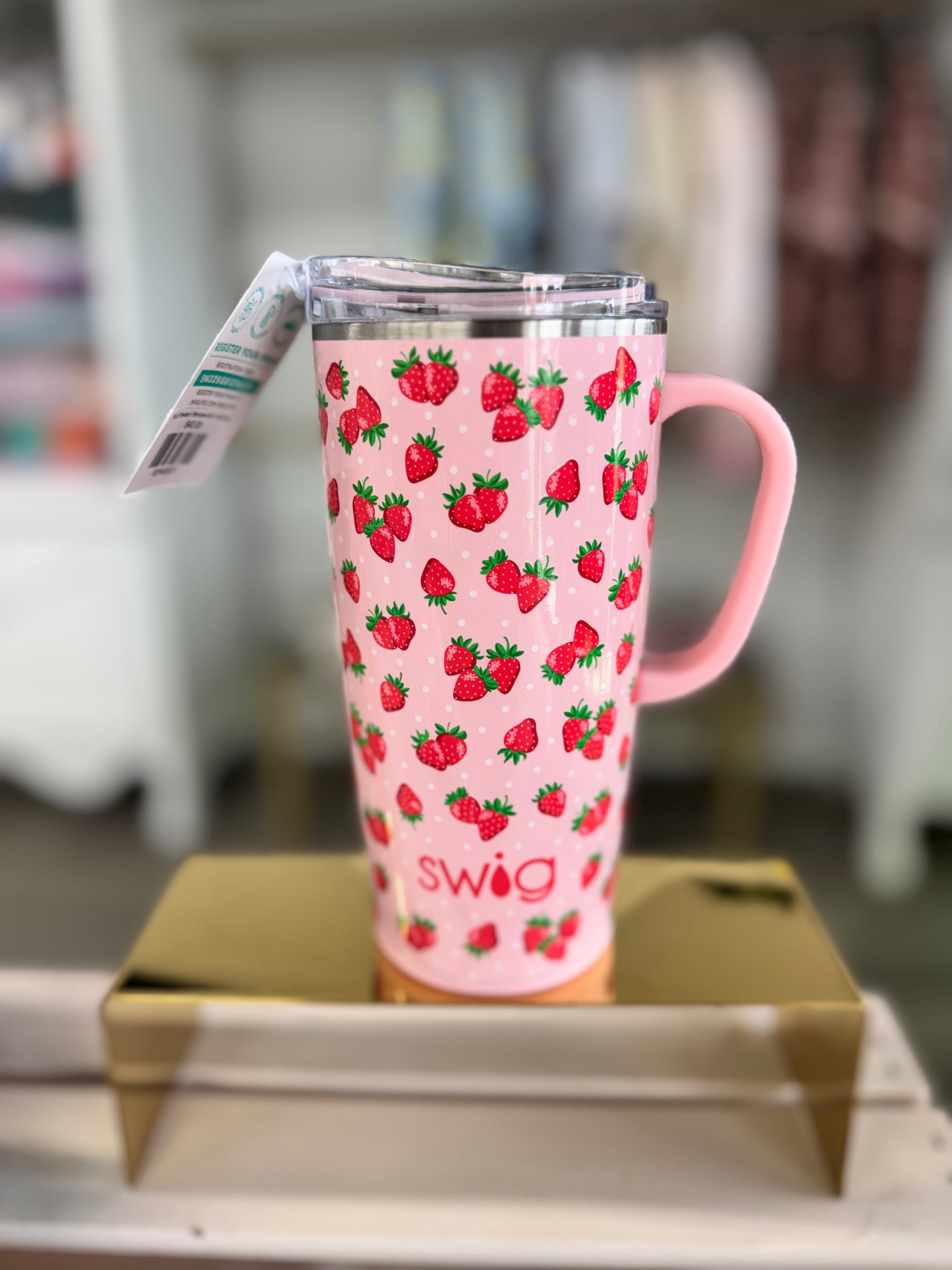 Swig Strawberry Shortcake 22oz Travel Mug
