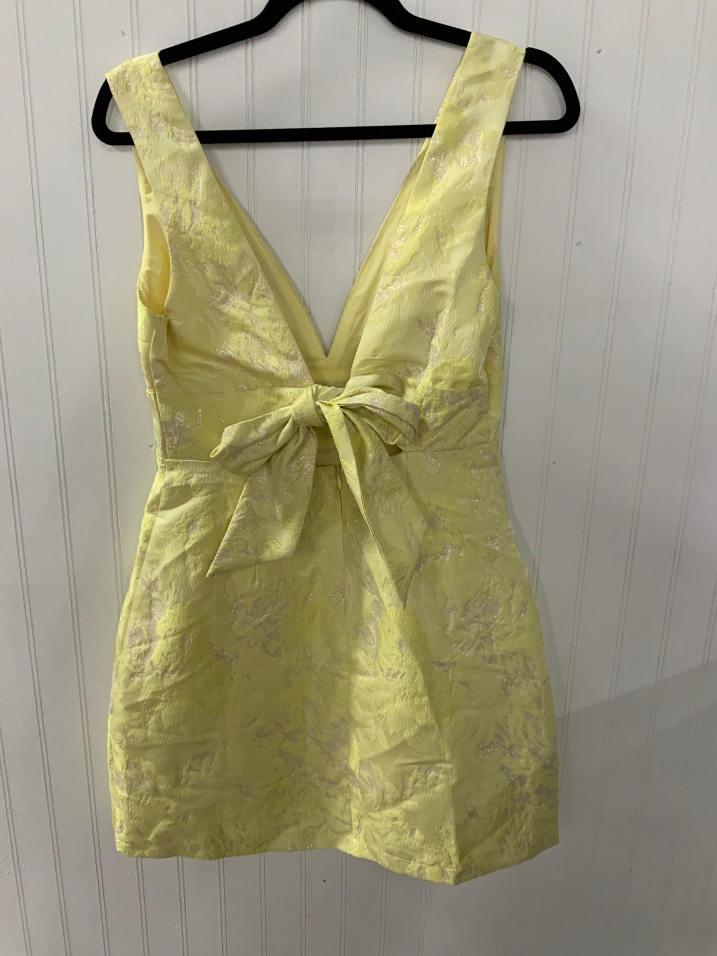 Yellow Jacquard Dress