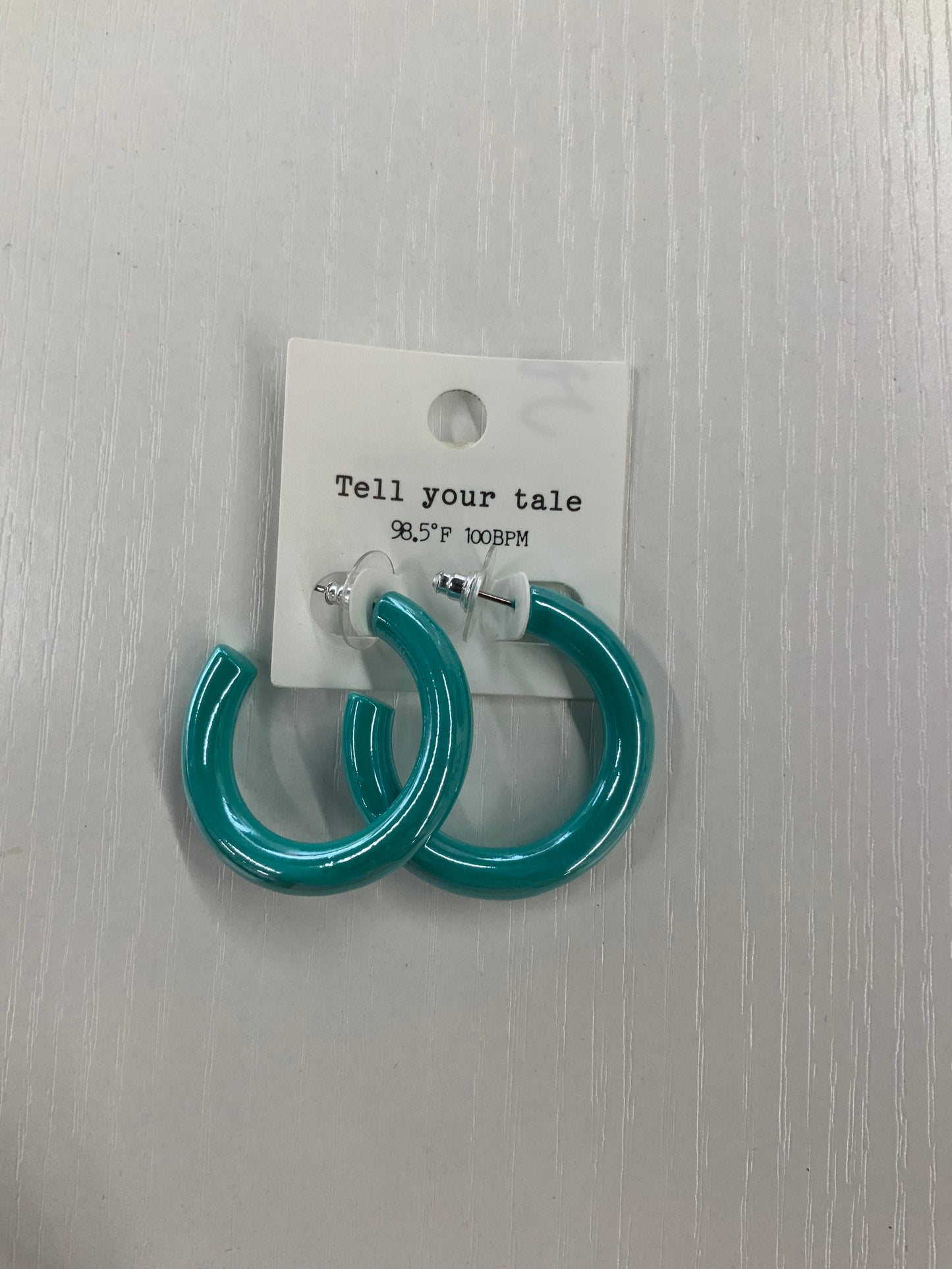 Metallic Hoop Earrings