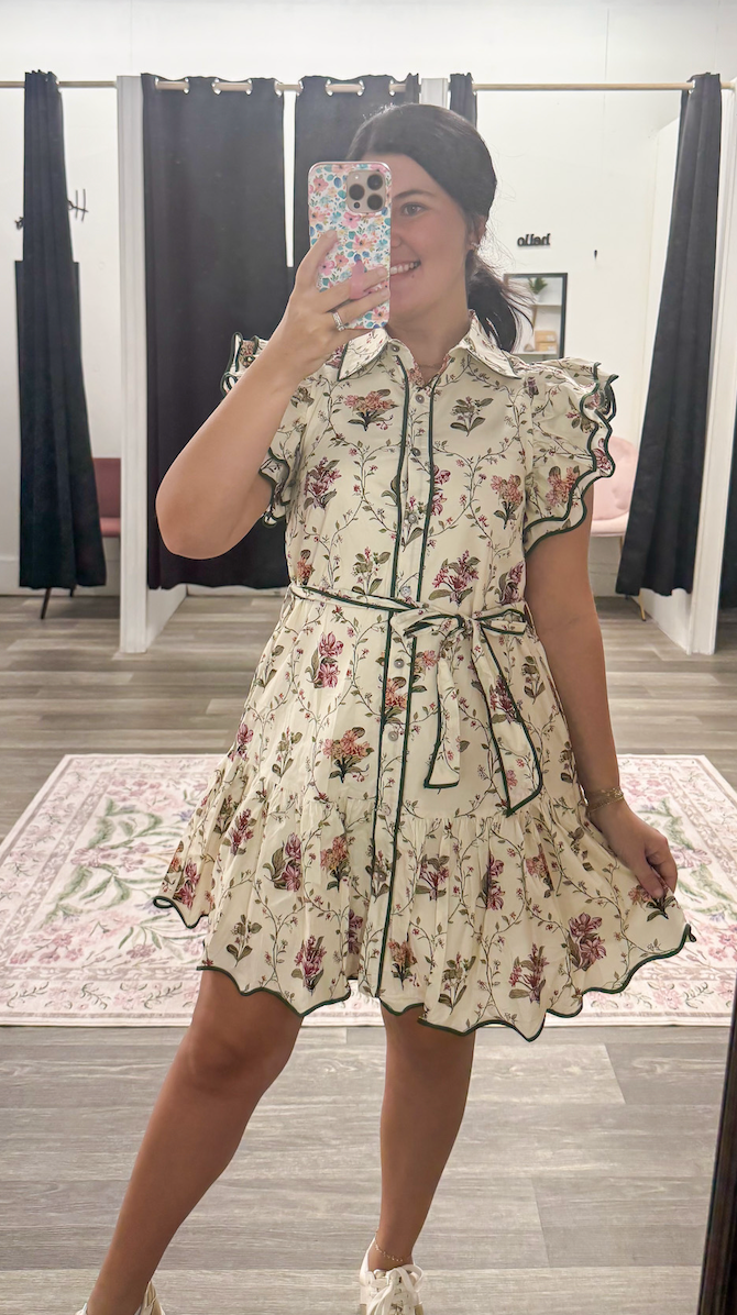 Falling For You Detailed Dress – Mirror Mirror Boutique