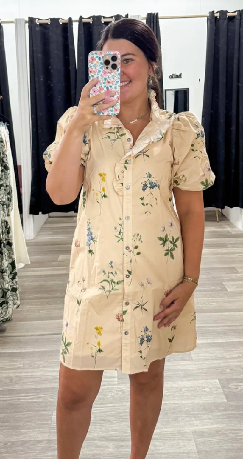 Wildflower Button Dress