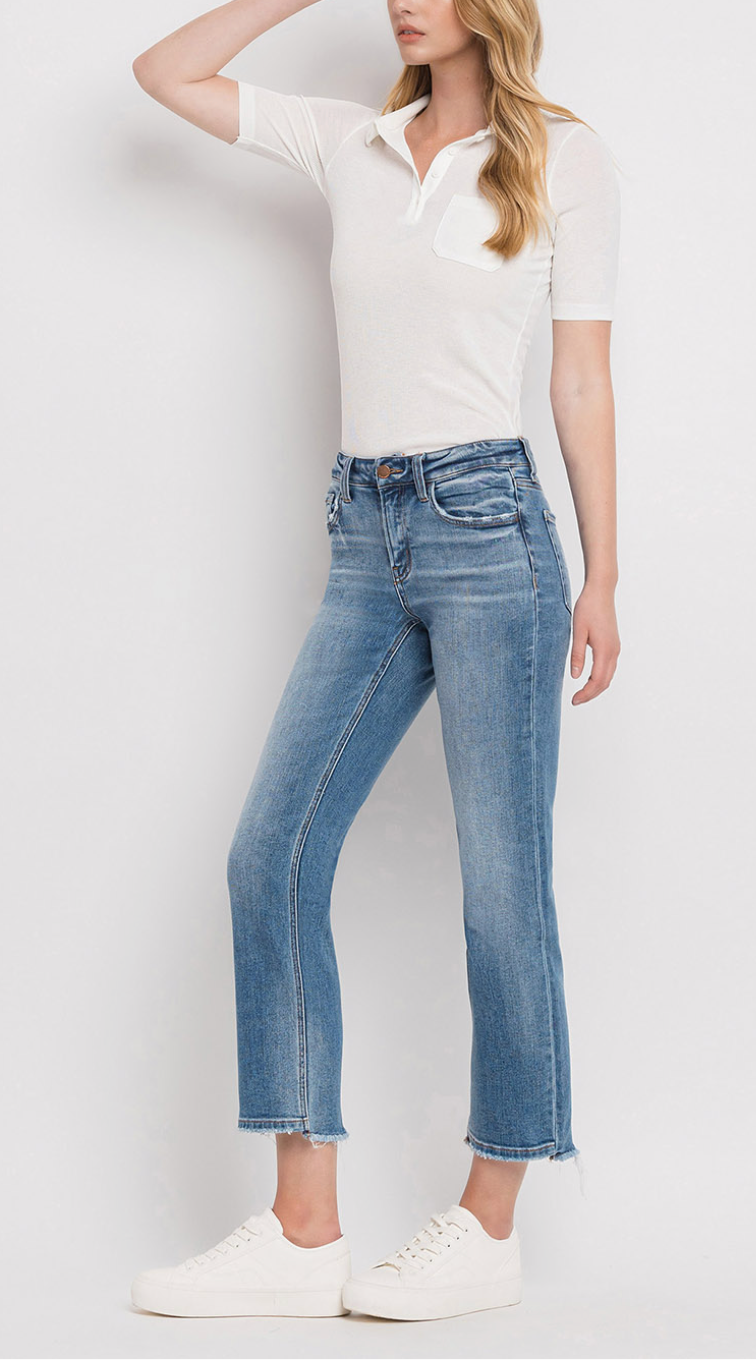 Kate Mid Rise Cropped Jeans
