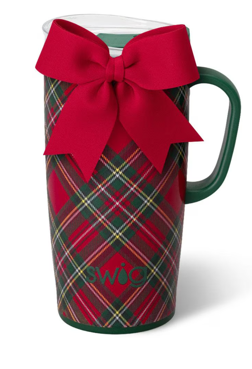 Christmas Plaid Travel Mug 22oz