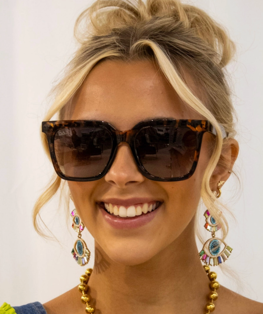 Dani Brown Cheetah Polarized Sunglasses