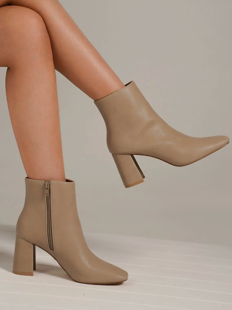 Kelsie Nude Ankle Boots