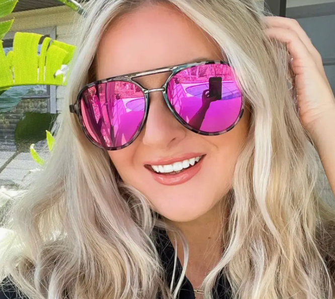 Earhart Hot Pink Sunglasses
