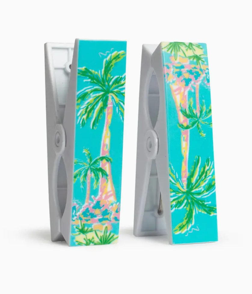 Caribbean Palm Beach Towel Clips Aruba Blue/Multi