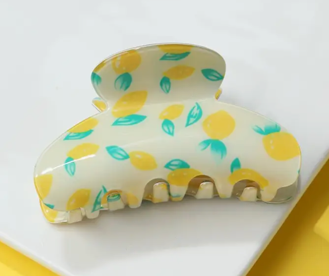Lemon Hair Claw Clip