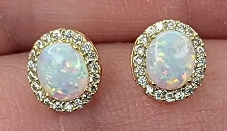 Opal Stone Earrings