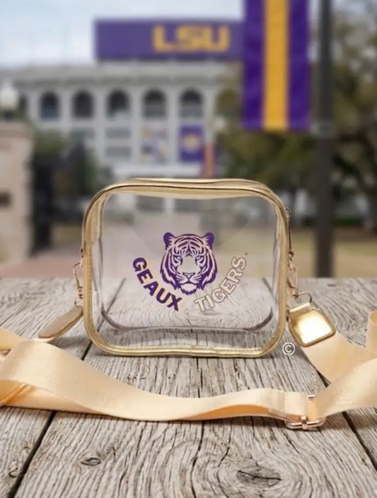 Geaux Tigers Clear Purse