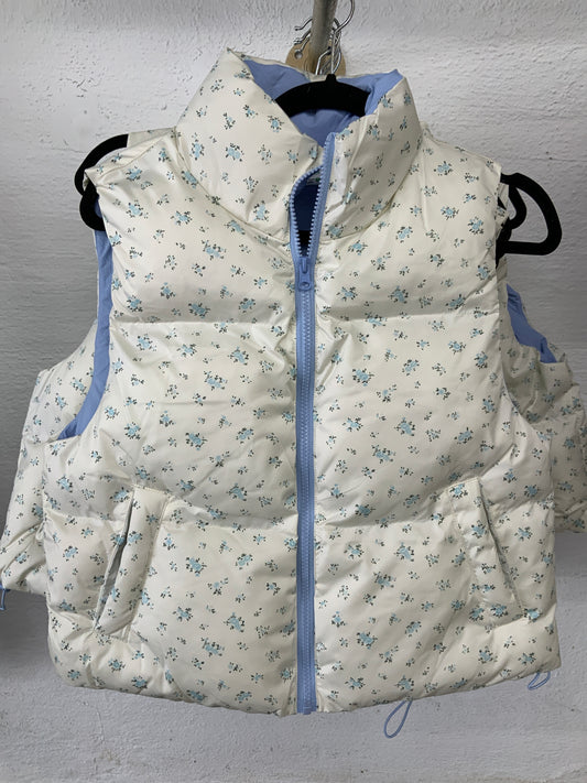 Baby Blue Floral Vest