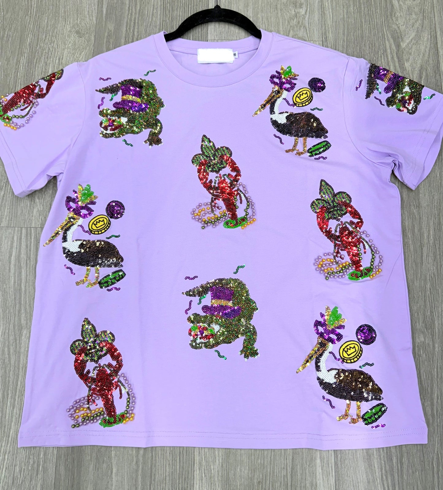 Cajun Mardi Gras Sequin Top