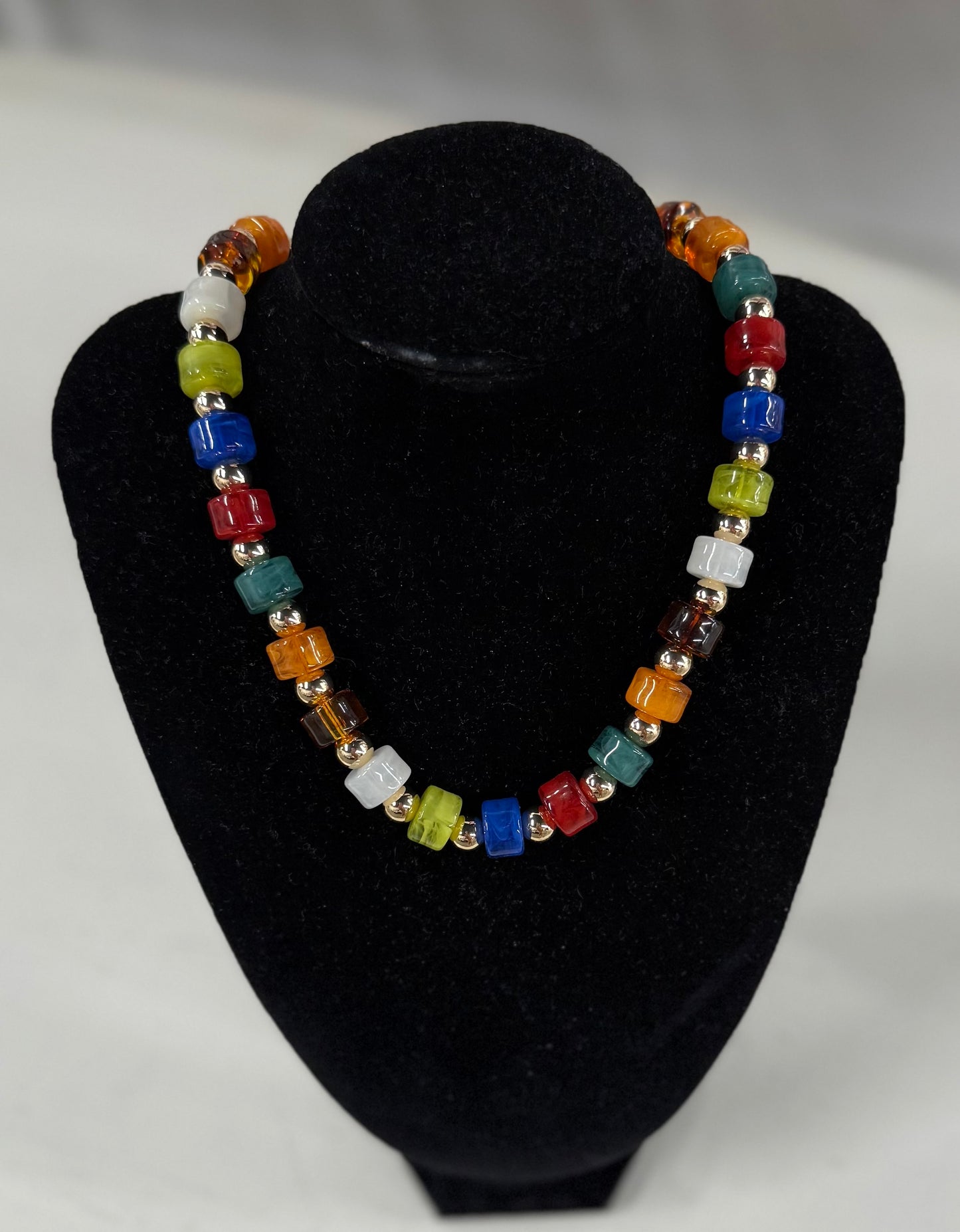 Dallas Colorful Chunky Necklace