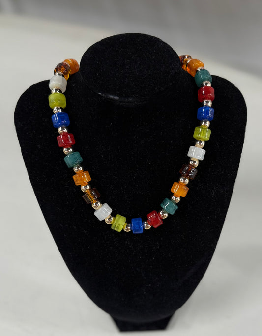 Dallas Colorful Chunky Necklace