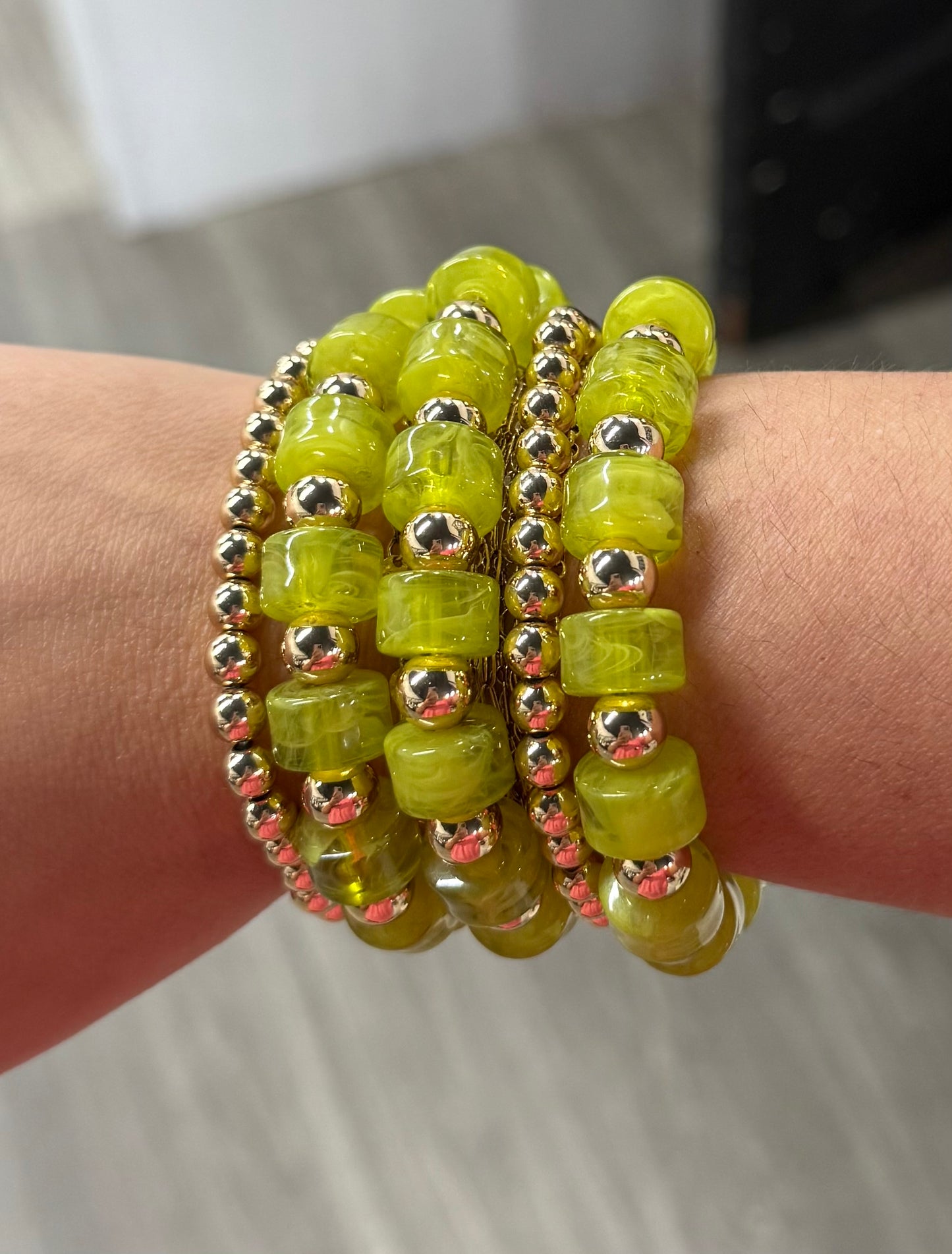 Dallas Green Chunky Bracelet Set