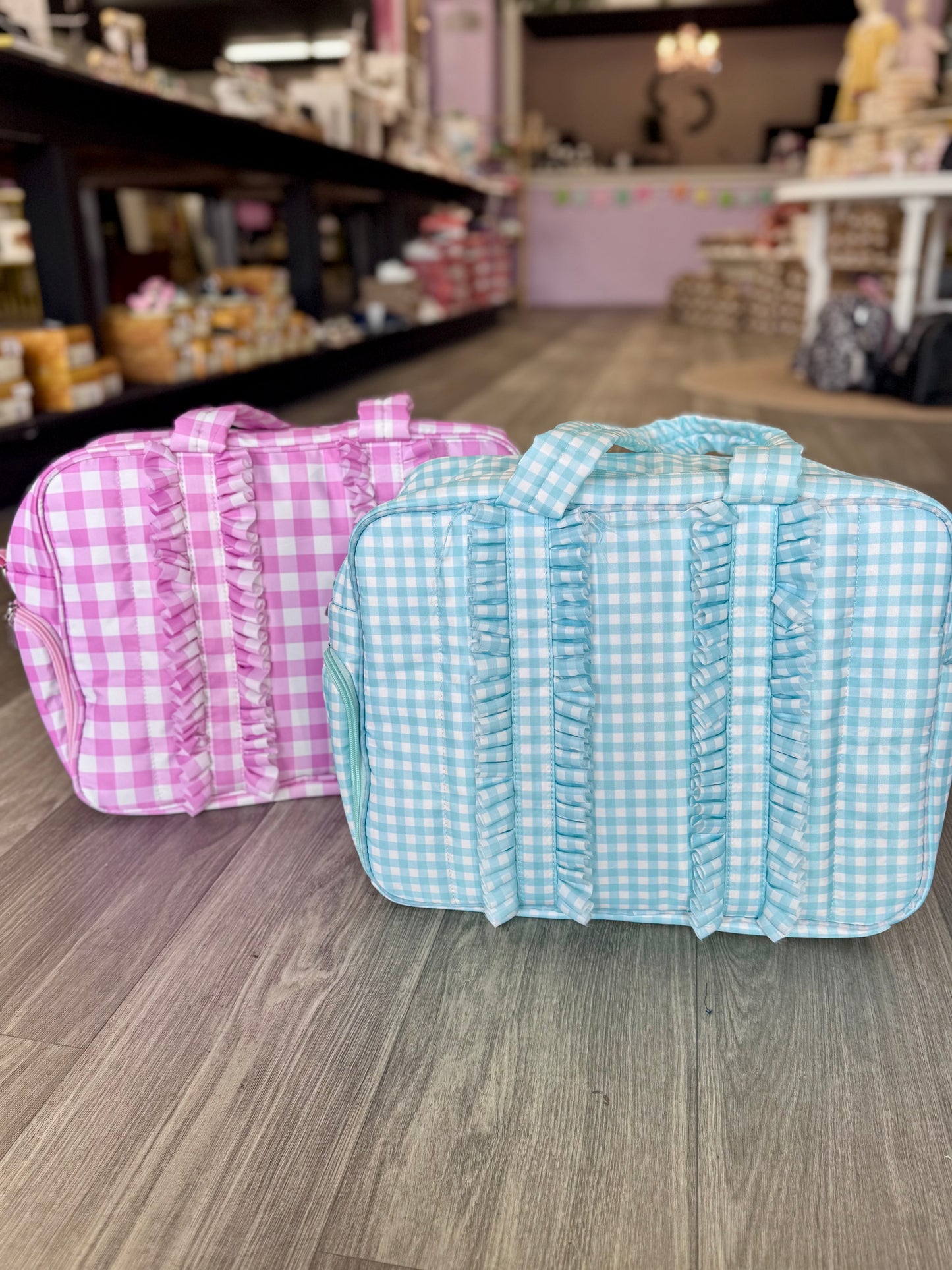 Checkered Duffle Bag