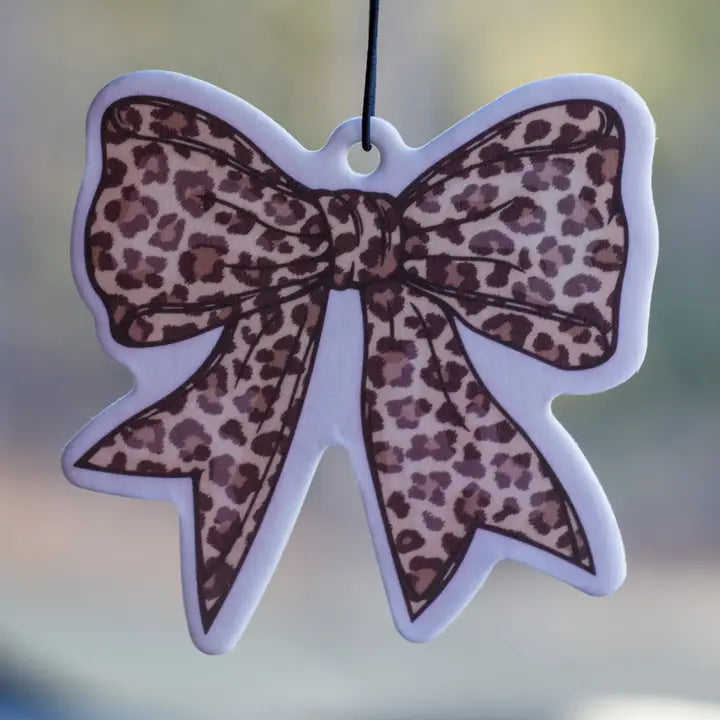Cheetah Bow Car Air Freshener