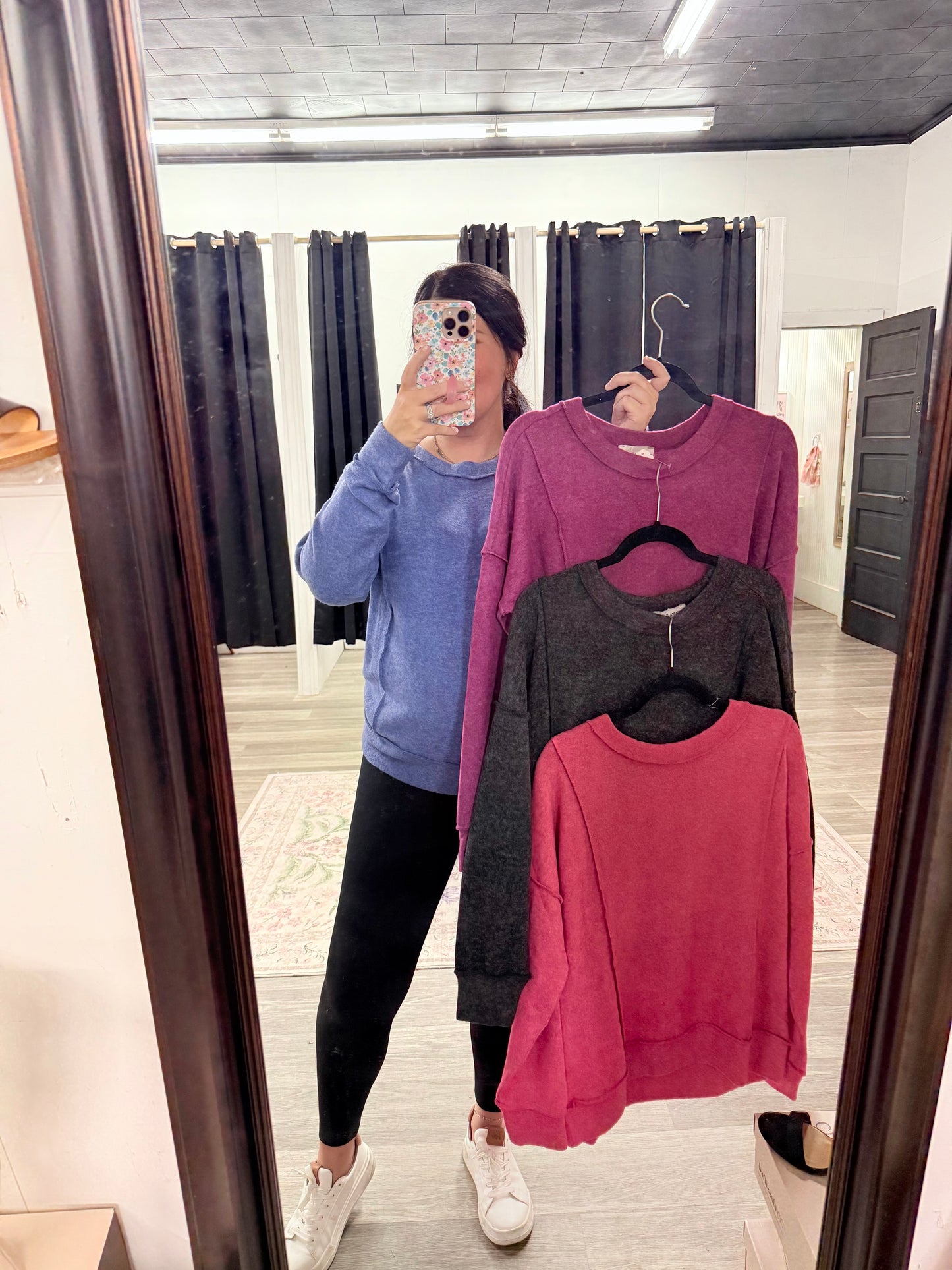 Cozy Brushed Drop Shoulder Sweater Top