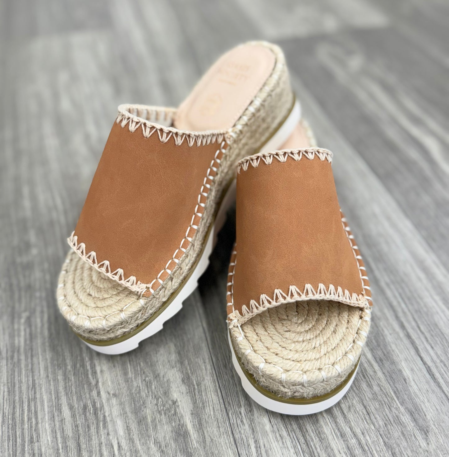 Victoria Camel Platform Sandals