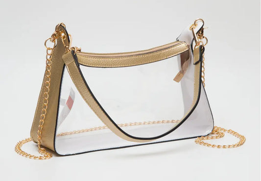 Gold Clear Bag Purse