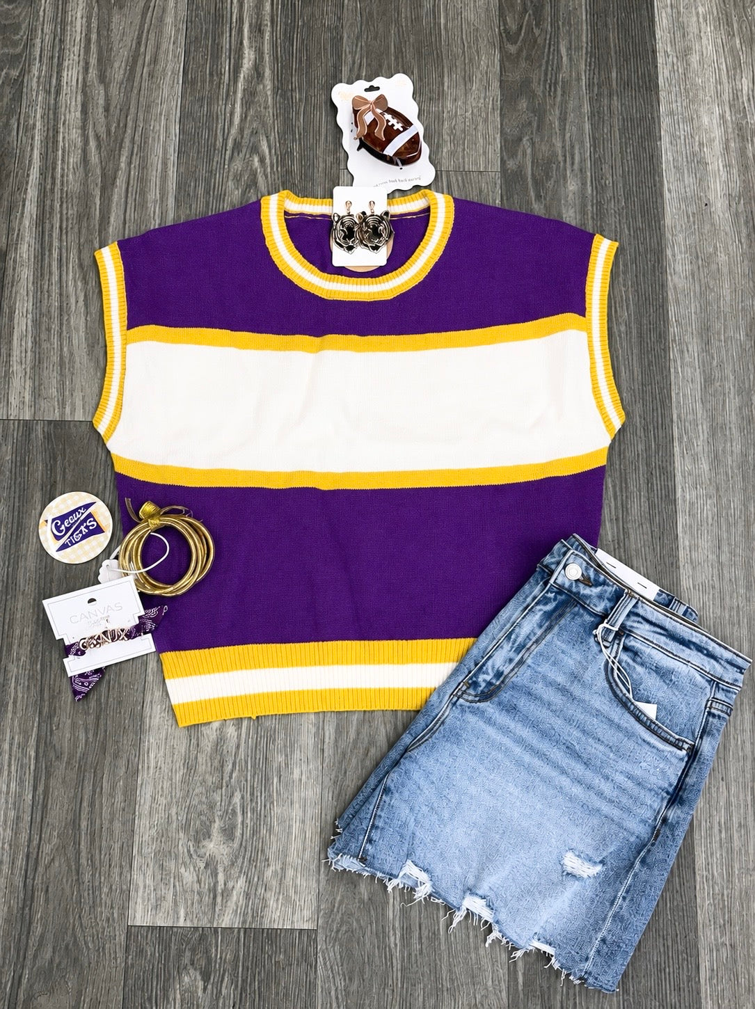Game Day Colorblock Knit Top