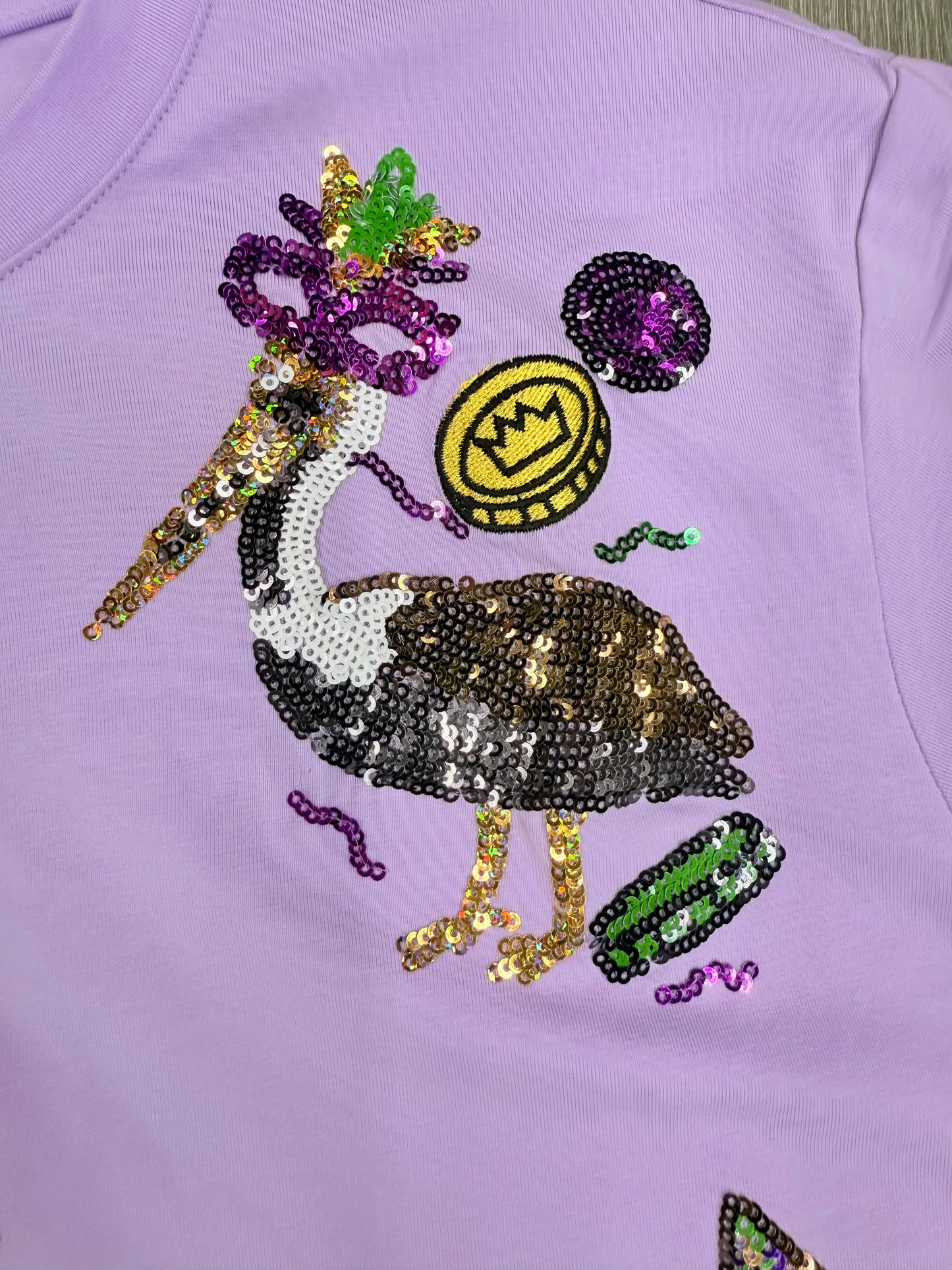 Cajun Mardi Gras Sequin Top