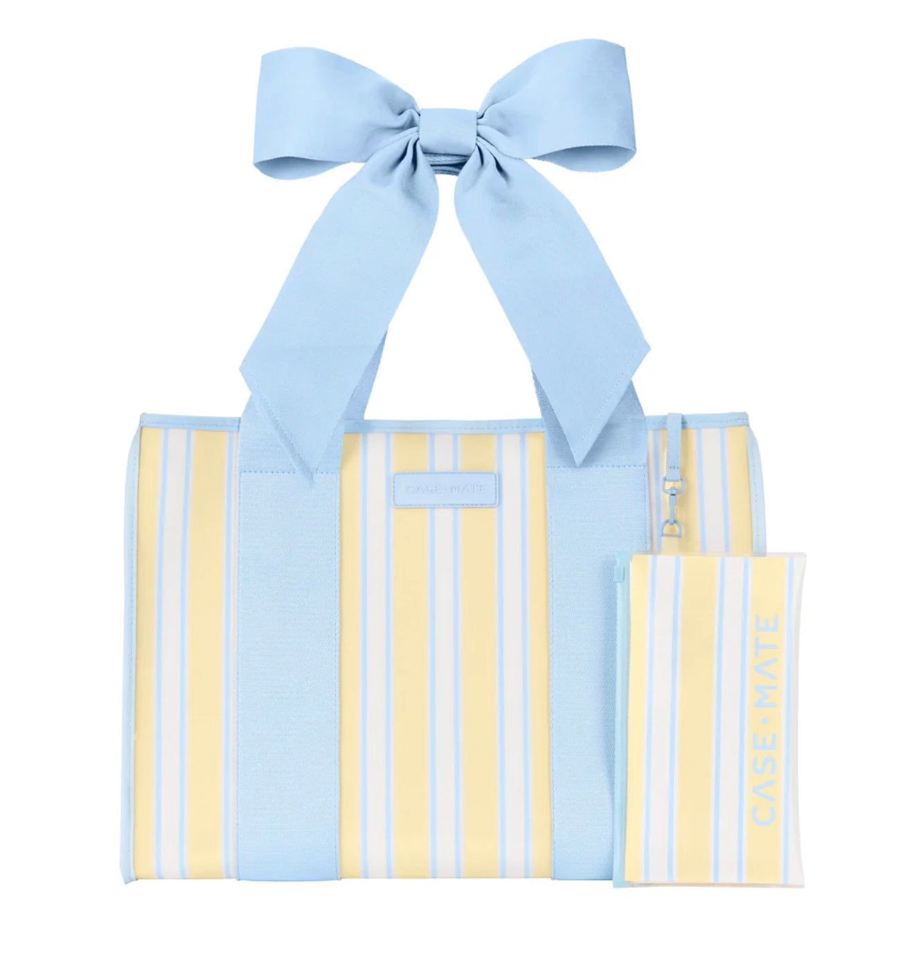Case Mate Cabana Stripe Bow Jelly Tote