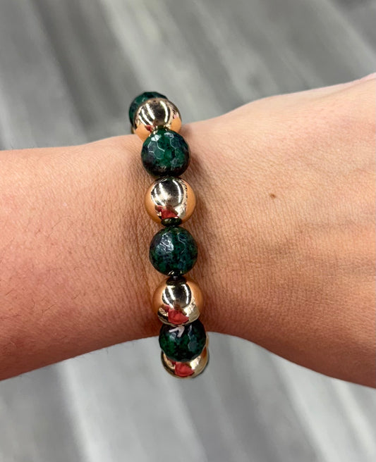 Green & Gold Bracelet